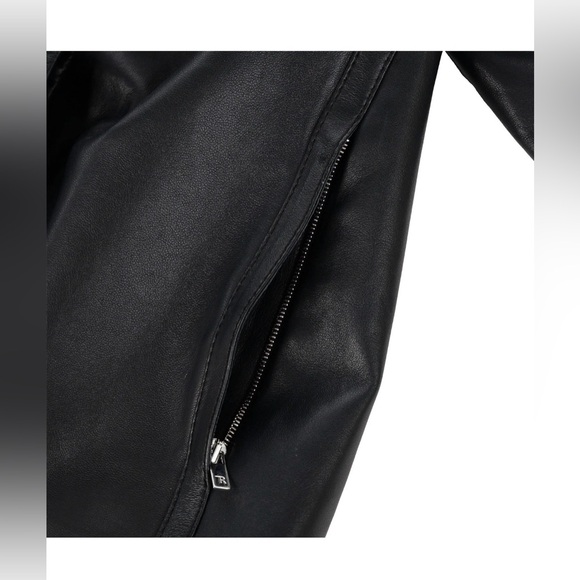 100% Authentic THE ROW Black Lambskin Leather Jacket - US Size 8 (fits small) - Picture 10 of 10